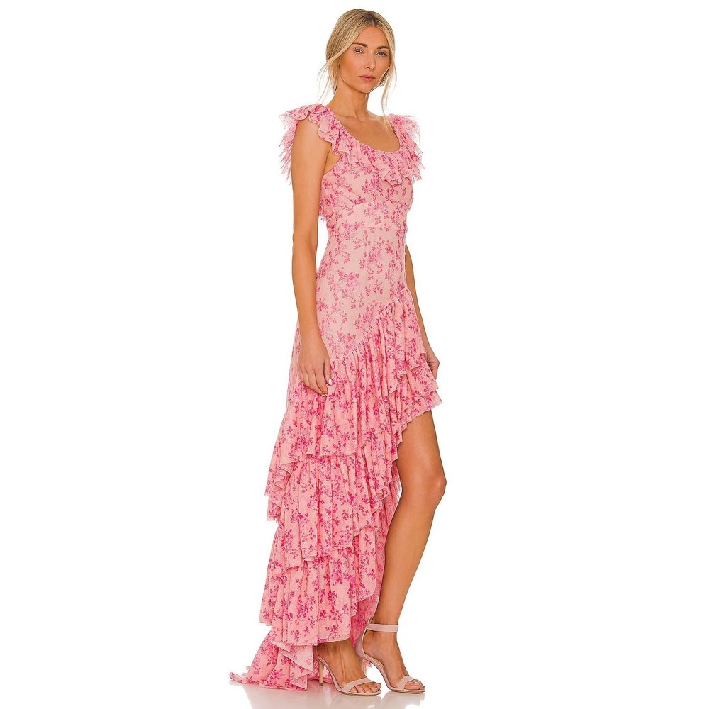NWT LoveShackFancy Floral Winslow Maxi Dress in Autumn Rose Size 4 - Picture 3 of 16
